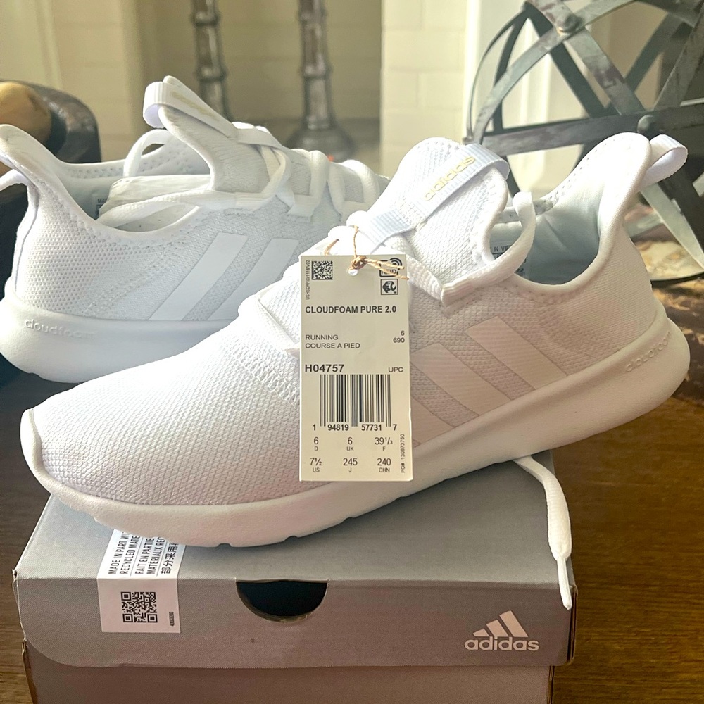 Adidas cloudfoam pure 2.0 running shoes size 7.5